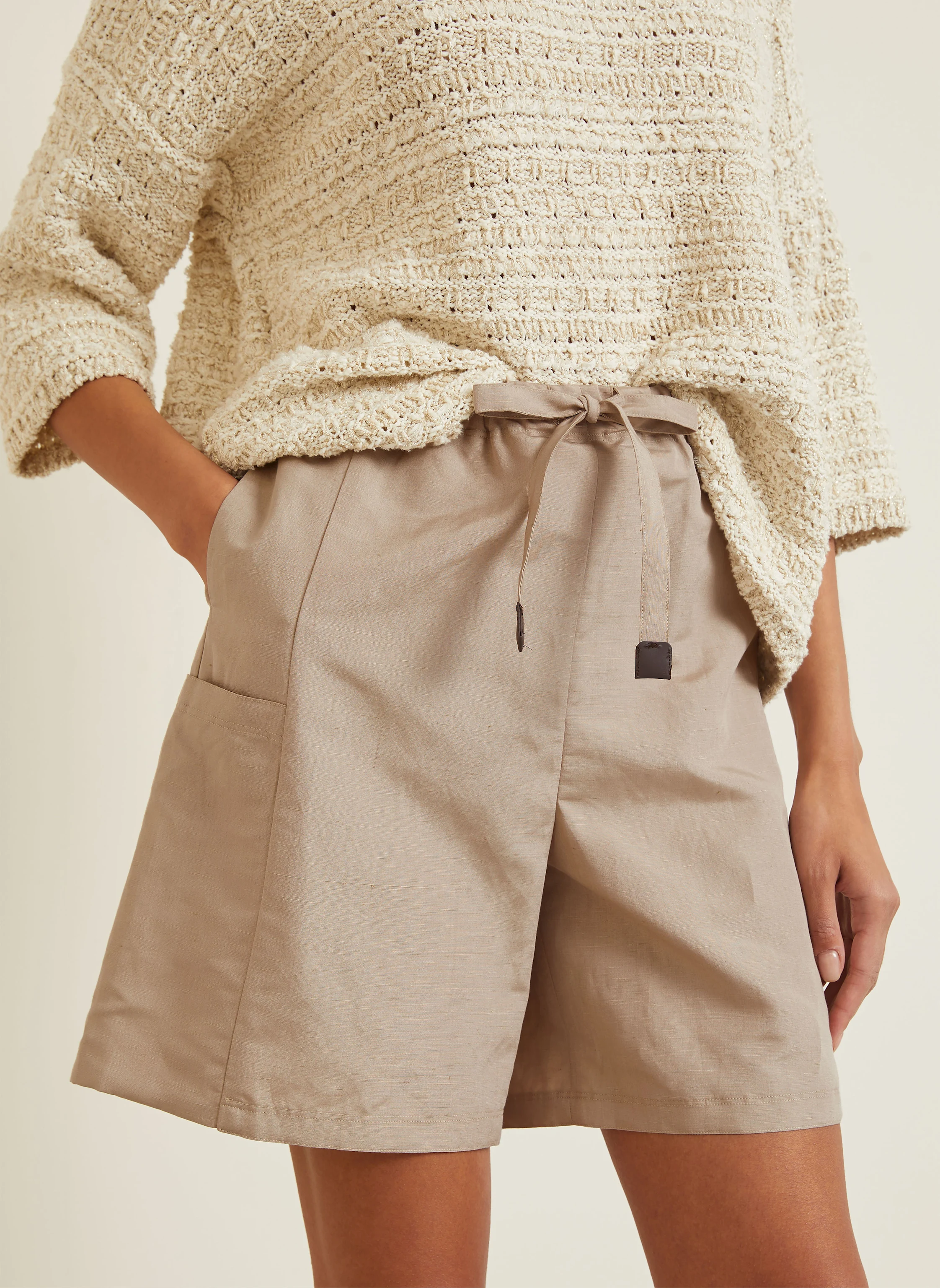 Max Mara Shorts QUEBEC mit Leinen und Seide