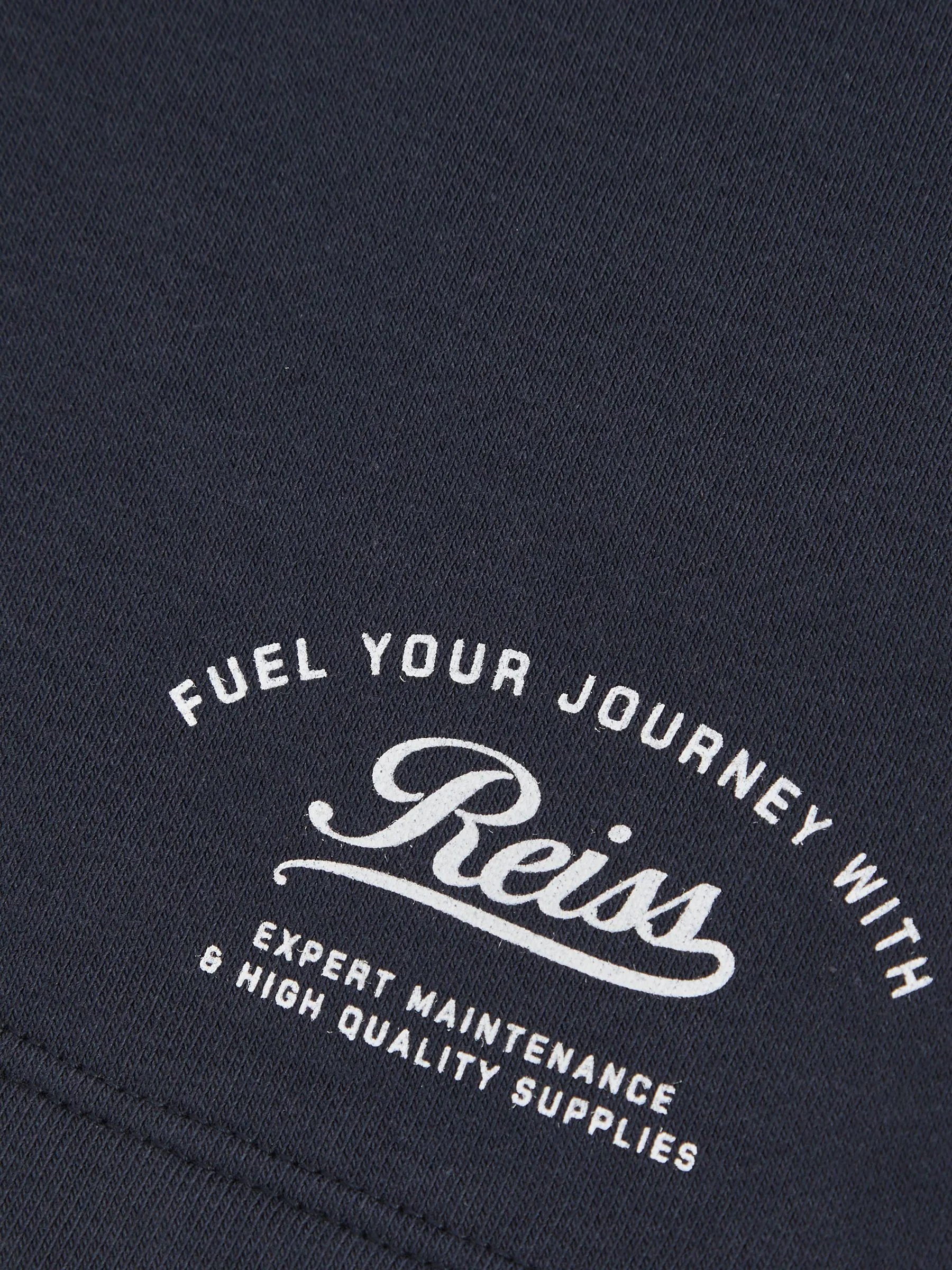 Reiss Moor Cotton Blend Motor Cars Sweat Shorts