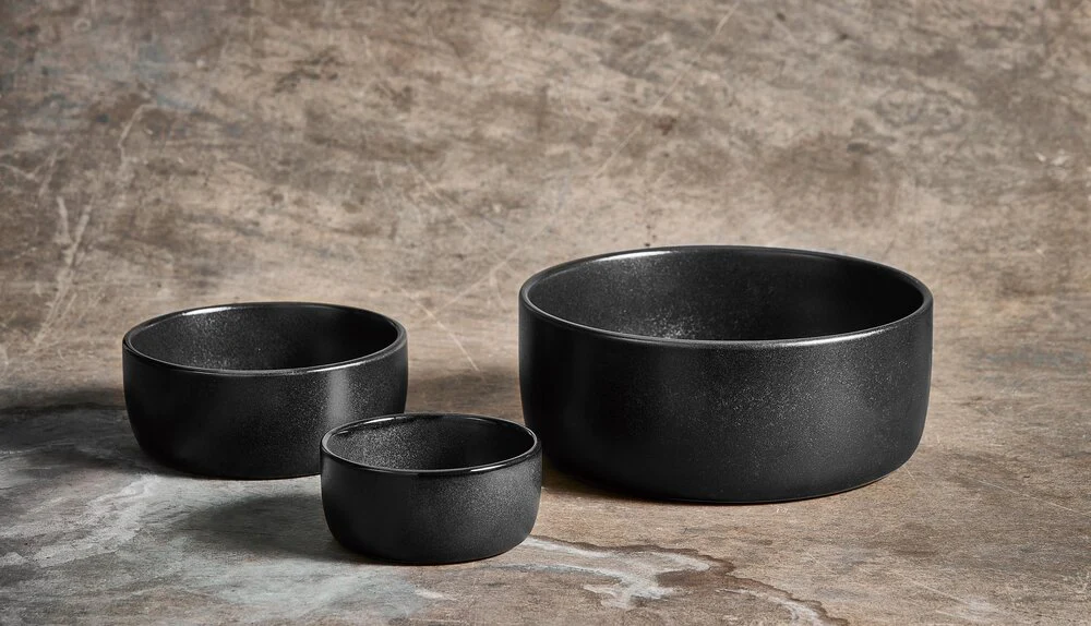 RAW  Titanium skålesæt, sort - 3 stk.