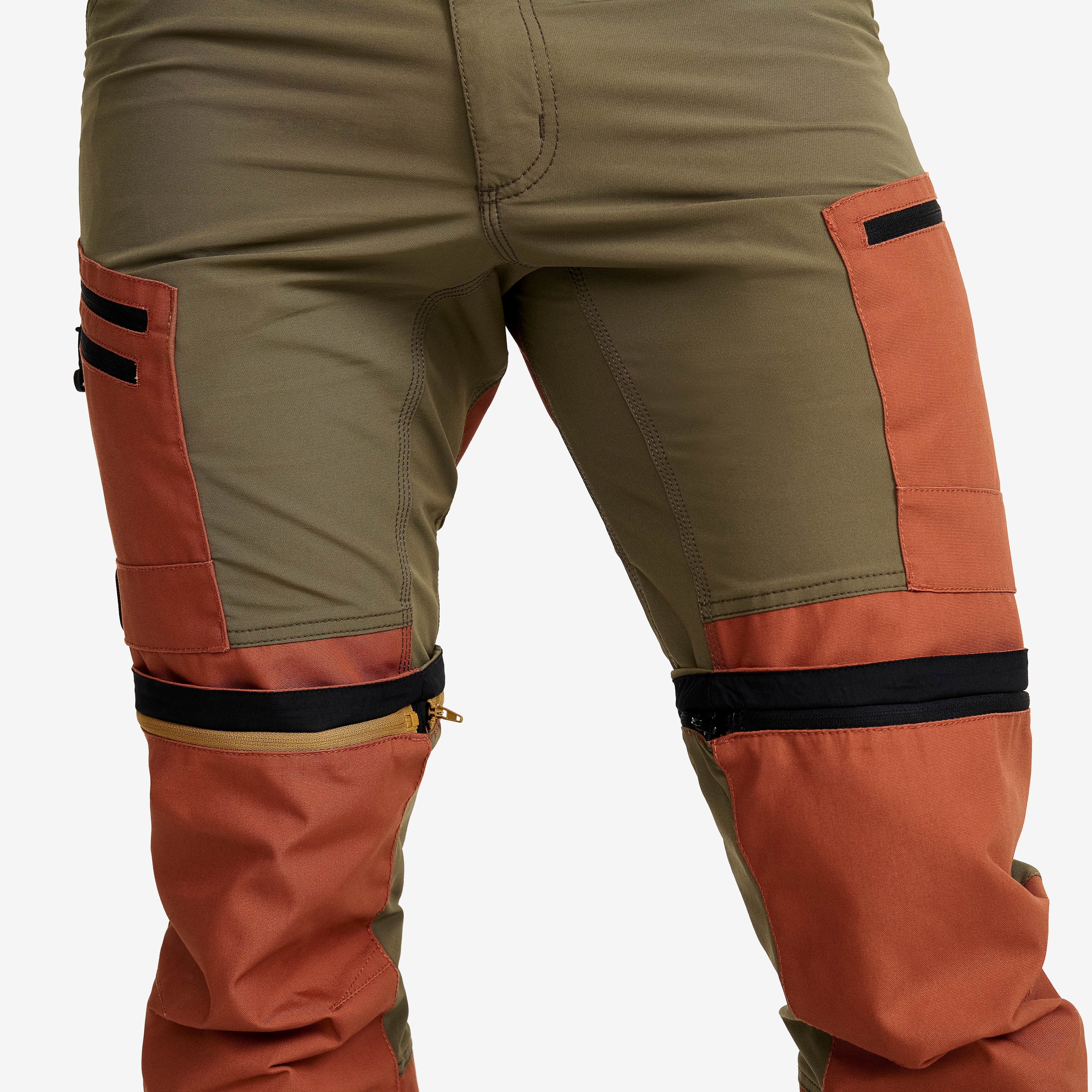 RVRC GP Pro Zip-off Pants Herre Dusty Orange/Light MossGray
