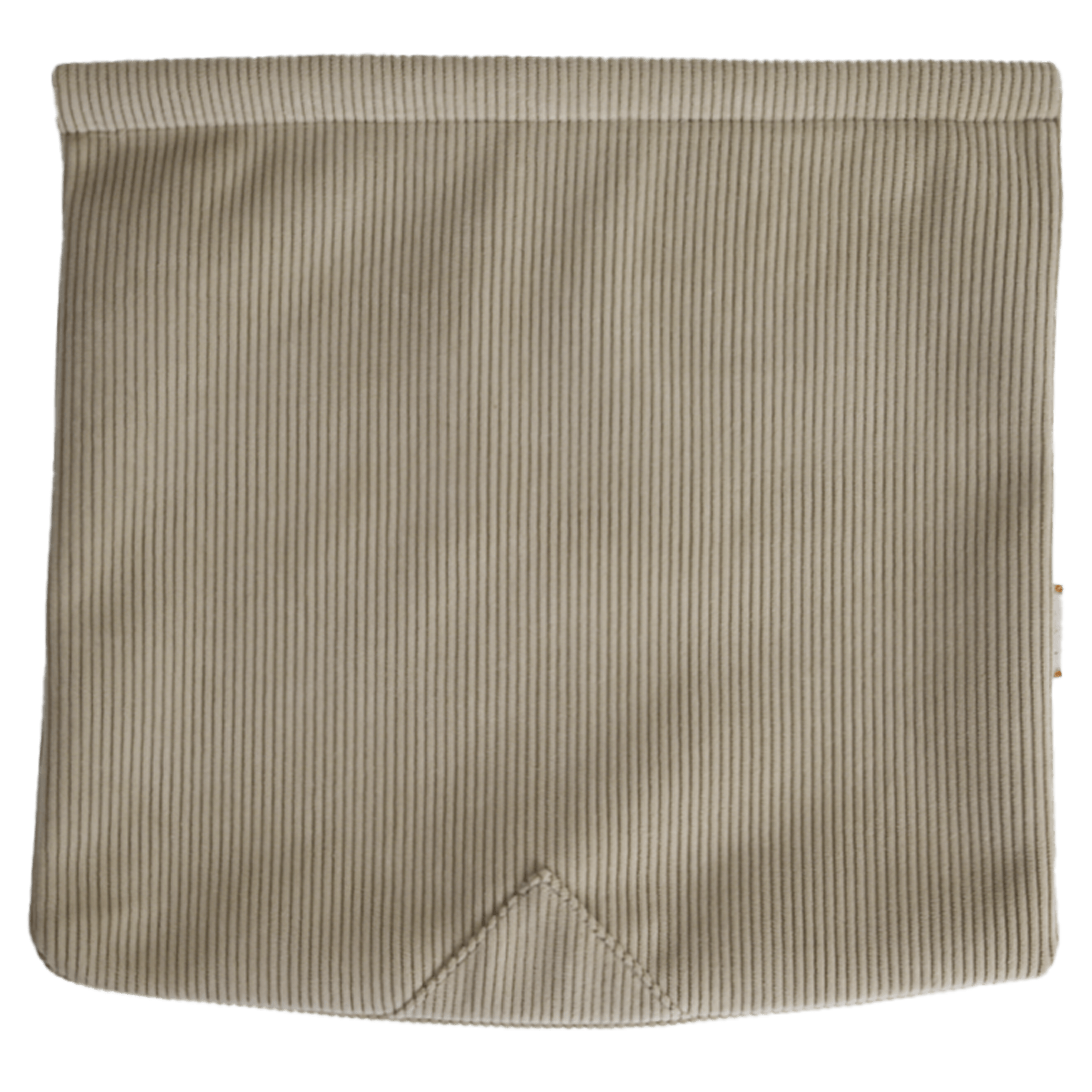 Rabat Besace Carré Grand Velours Côtelé Beige
