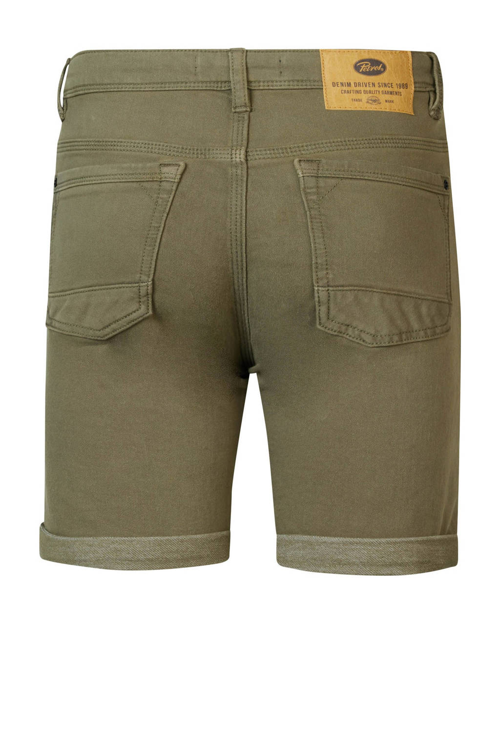 Petrol Industries denim short legergroen