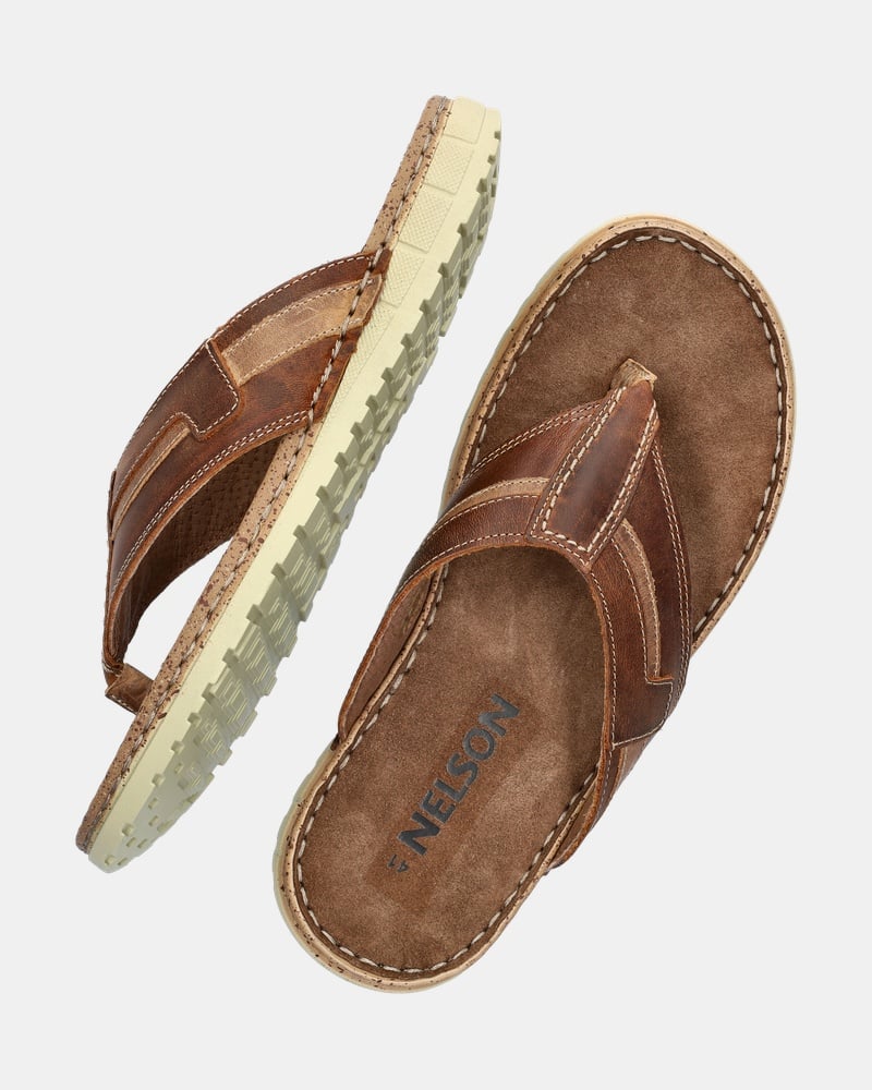 Nelson Slippers  - cognac