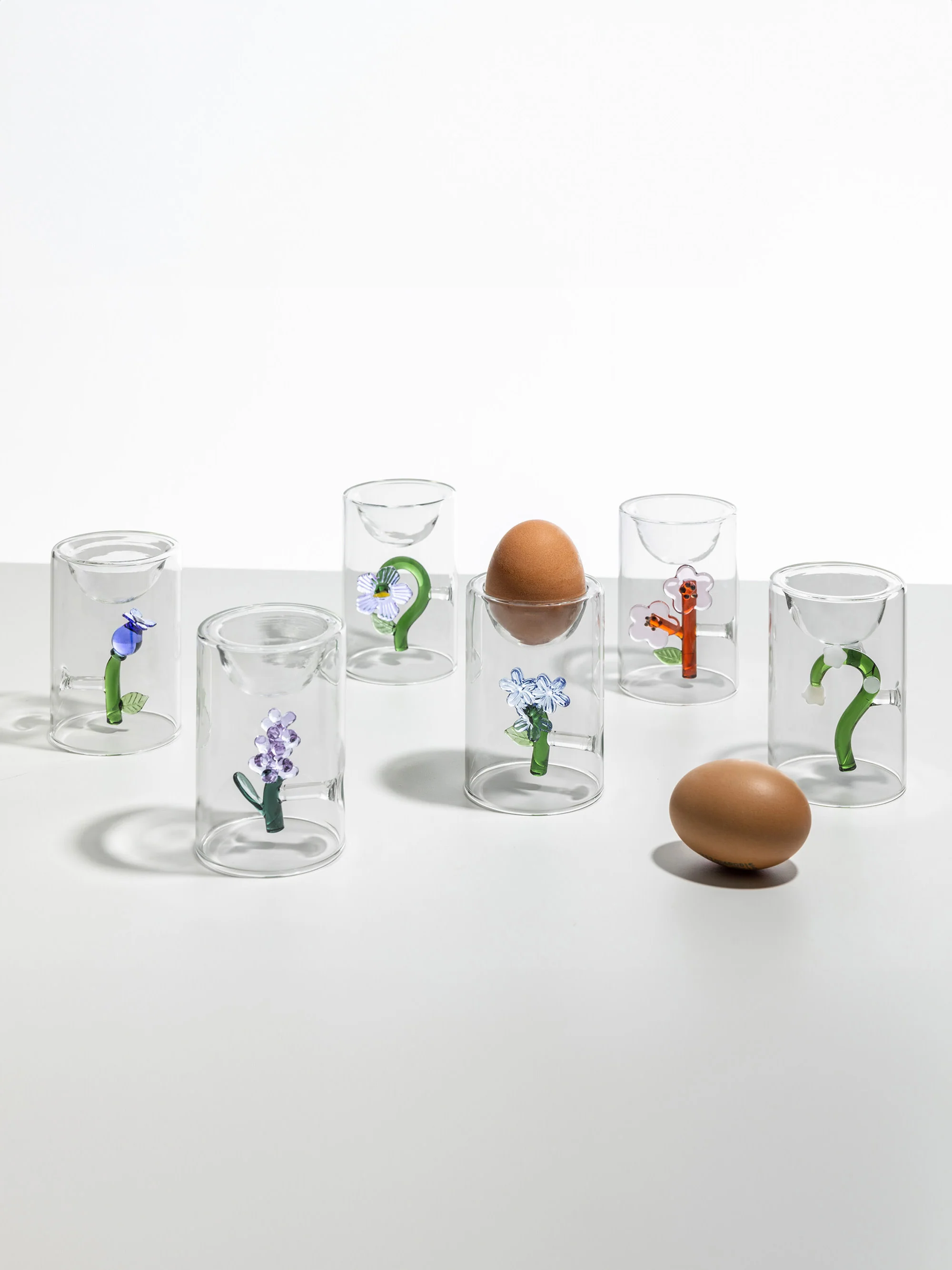 Handgemaakte eierdopje Botanica