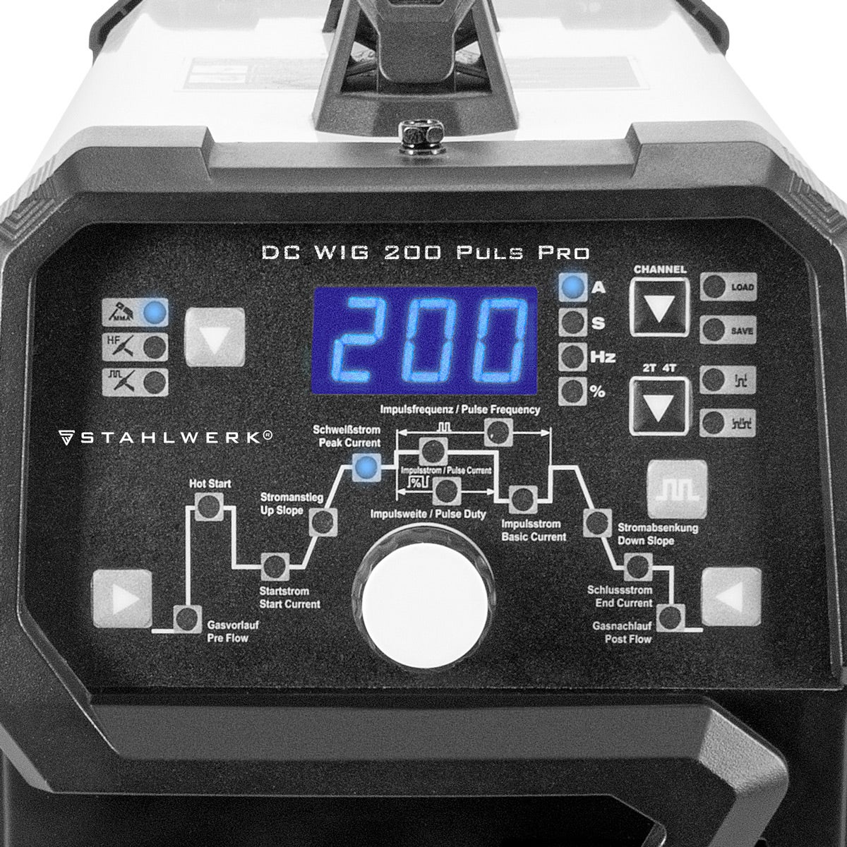 STAHLWERK Combinatielasapparaat DC TIG 200 Pulse Pro Volledige uitrusting 2 in 1