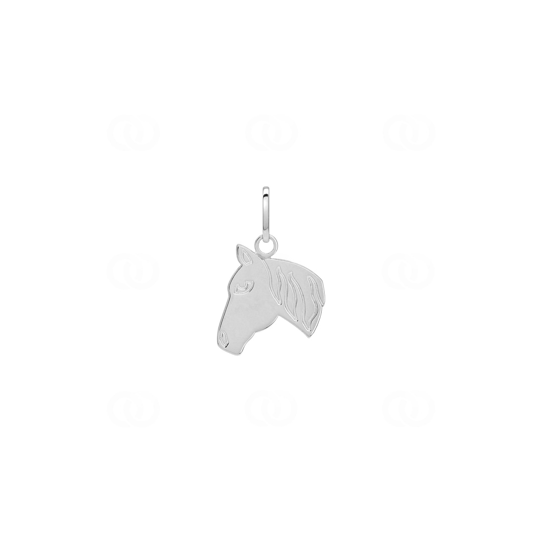 Anhänger 925 Silber rhodiniert Pferd