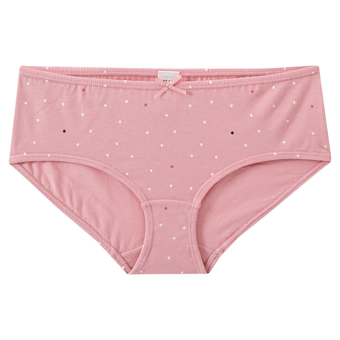 Yigga 3 Mädchen Pantys mit Punkten weiss / dunkelgrau / rosa