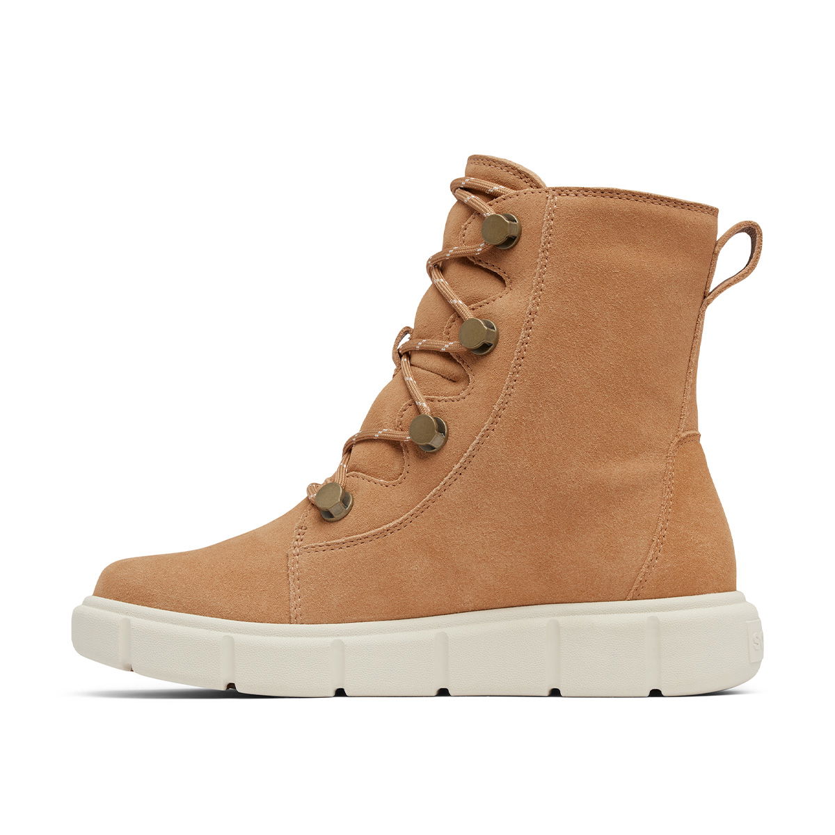 Sorel Explorer III Joan Waterproof vinterstøvle, dame (Tawny Buff / Chalk)