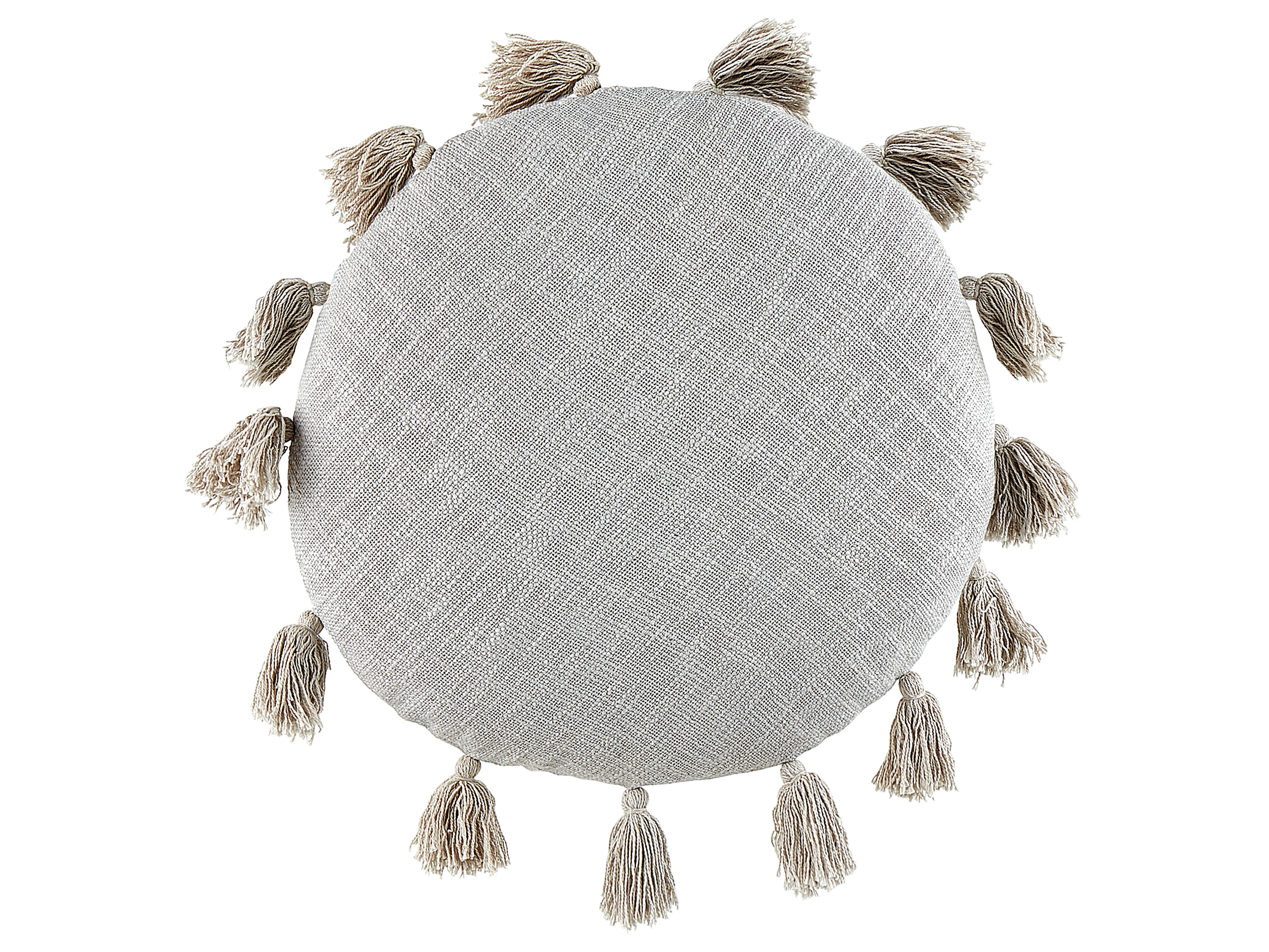 Set van 2 sierkussens MADIA Katoen 45 x 45 cm Grijs effen