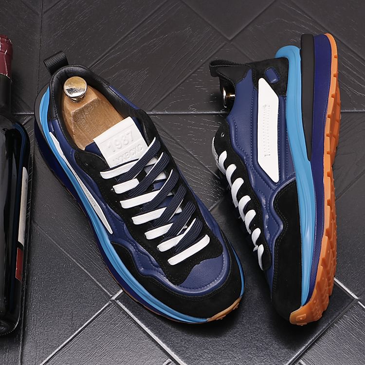 Mr Ozera - Color Block Platform Sneakers
