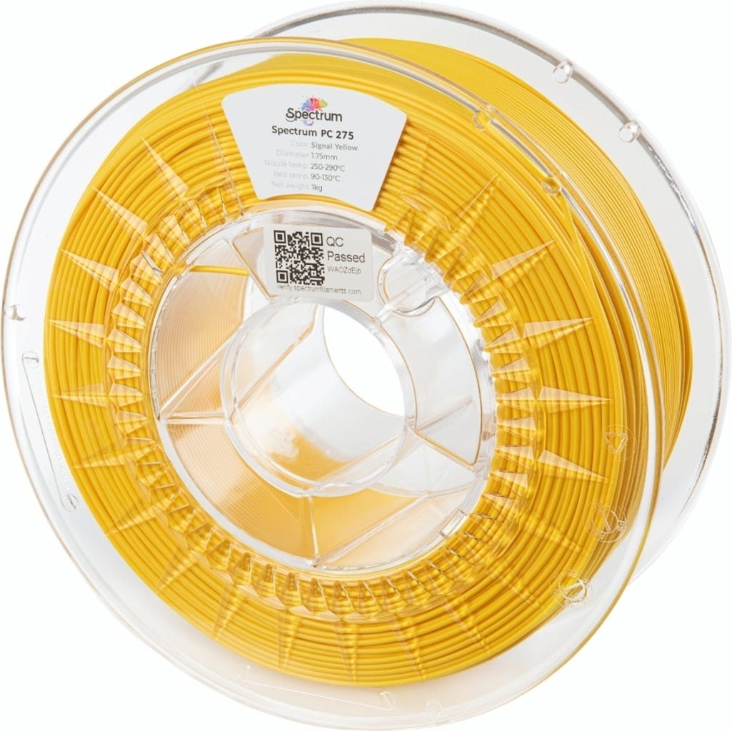 Spectrum  PC 275 Signal Yellow, 1,75 mm / 1000 g    Mechanische Stärke & Präzision in Signal Yellow