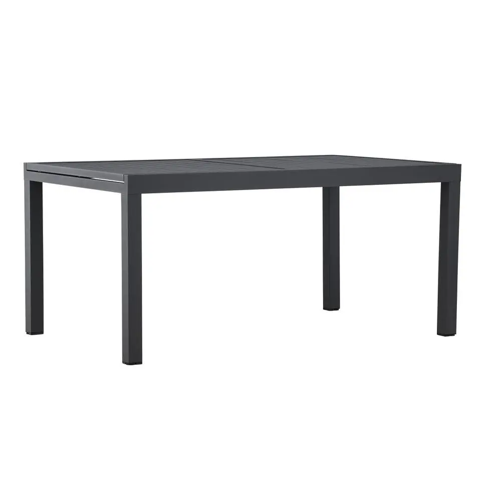 Svea - Pavel tuintafel uitschuifbaar - 160/240 x 100x75 cm - zwart
