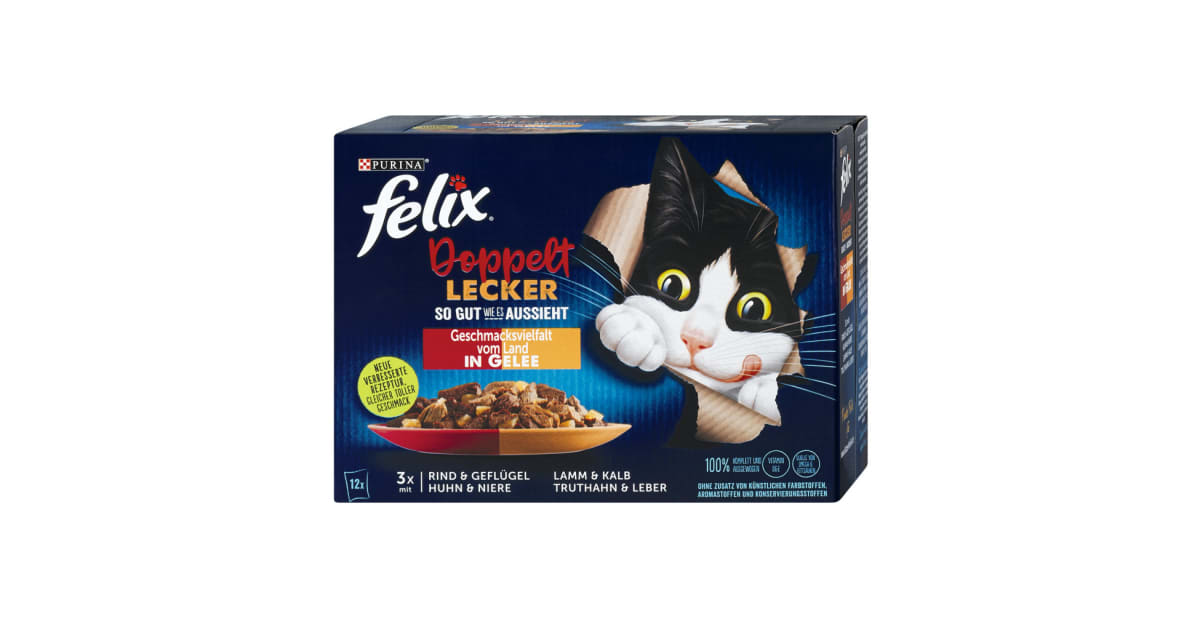 PURINA Felix Doppelt Lecker Geschmacksvielfalt 12x 85 gr