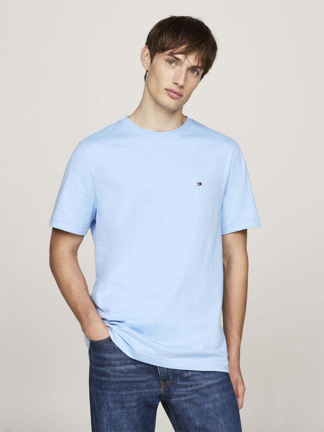Tommy Hilfiger ESSENTIAL REG FIT SOLID TEE Vessel blue