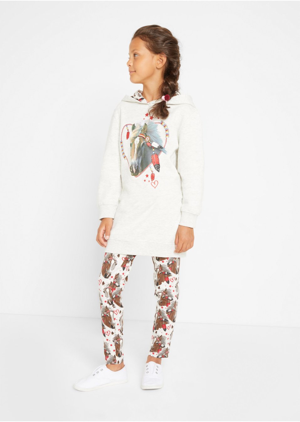 Sweat-shirt et legging fille (Ens. 2 pces.) coton
