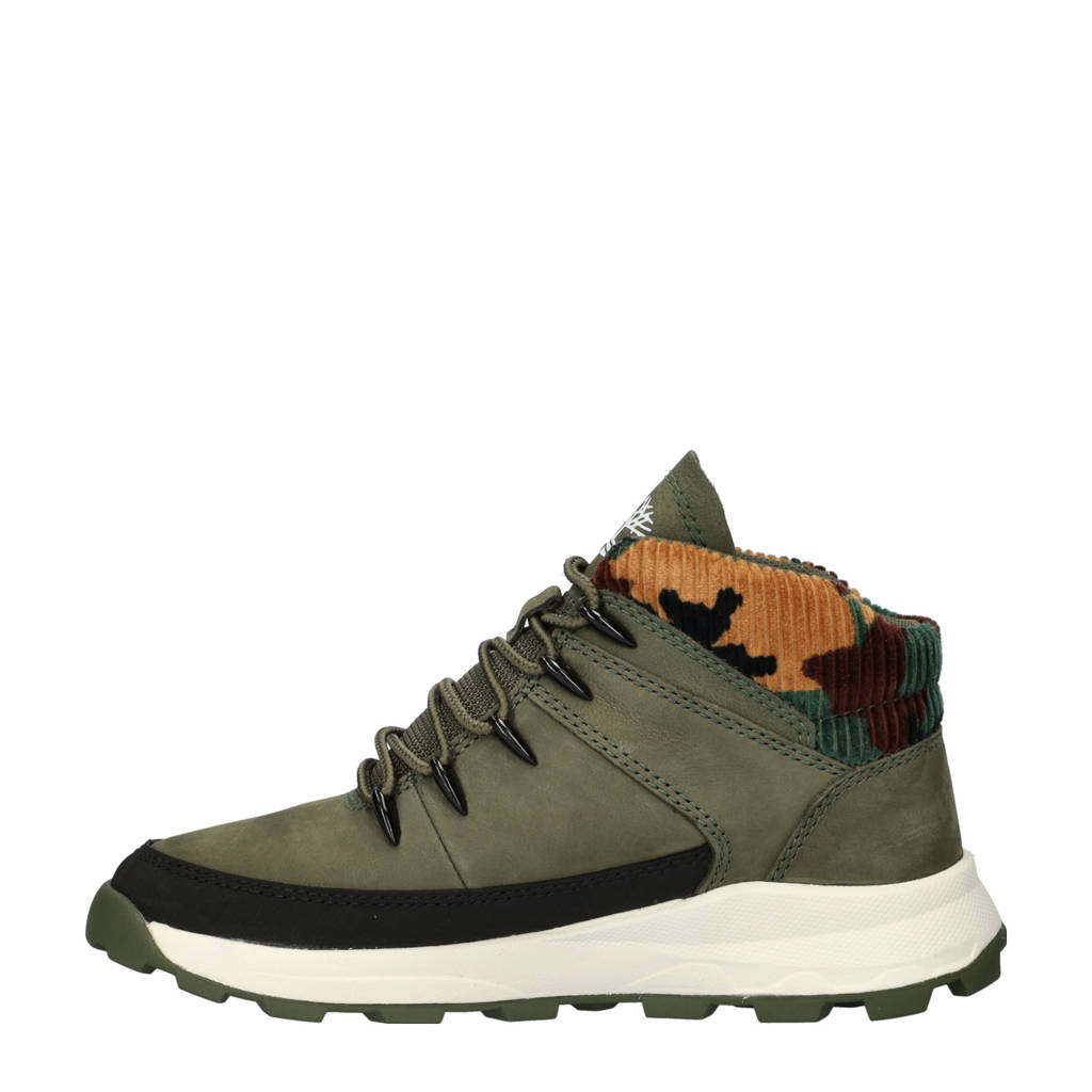 Timberland Brooklynnubuck veterboots donkergroen