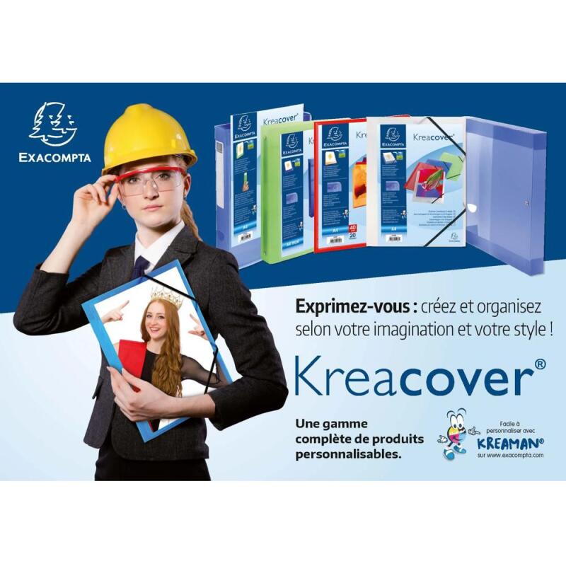Protège-documents polypropylène rigide Kreacover® 10 pochettes - 20 vues - A4