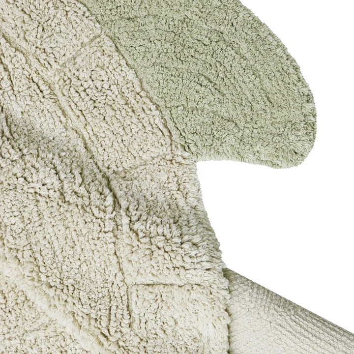 Lorena Canals - Sea Turtle Teppich, 110 x 130 cm, natur / olive