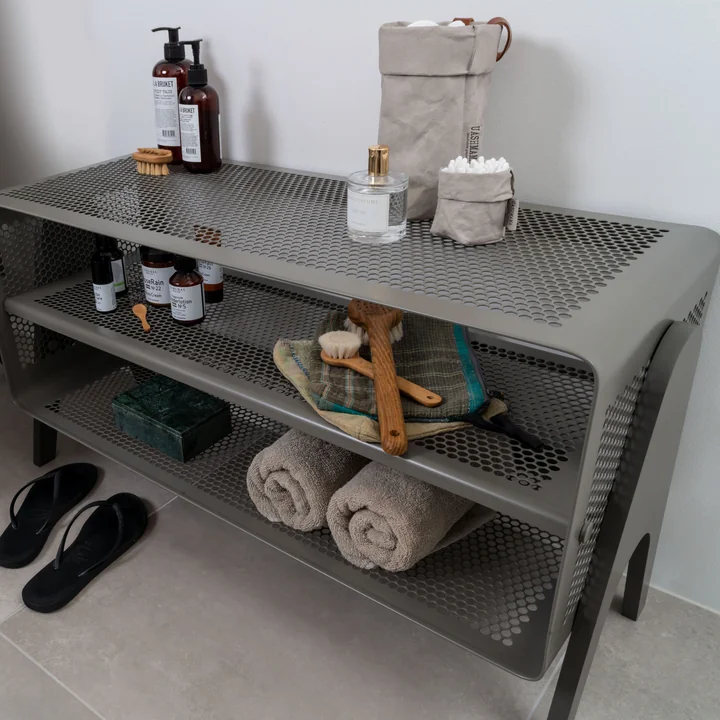 tica copenhagen - Stand-Schuhregal, 50 x 35 x 50 cm, grau