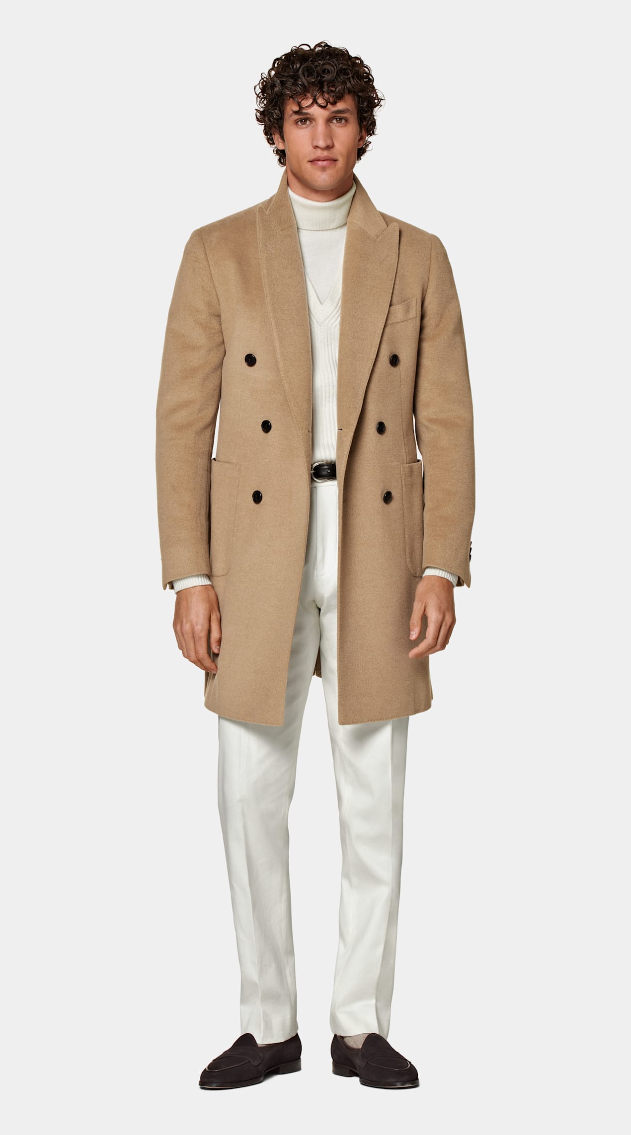 Manteau marron moyen