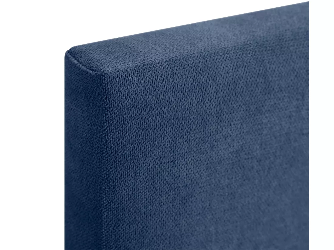 DHOME Tête de lit en tissu Aqualine Capitoné 145x115cm avec pieds Lits 135/140 - Bleu