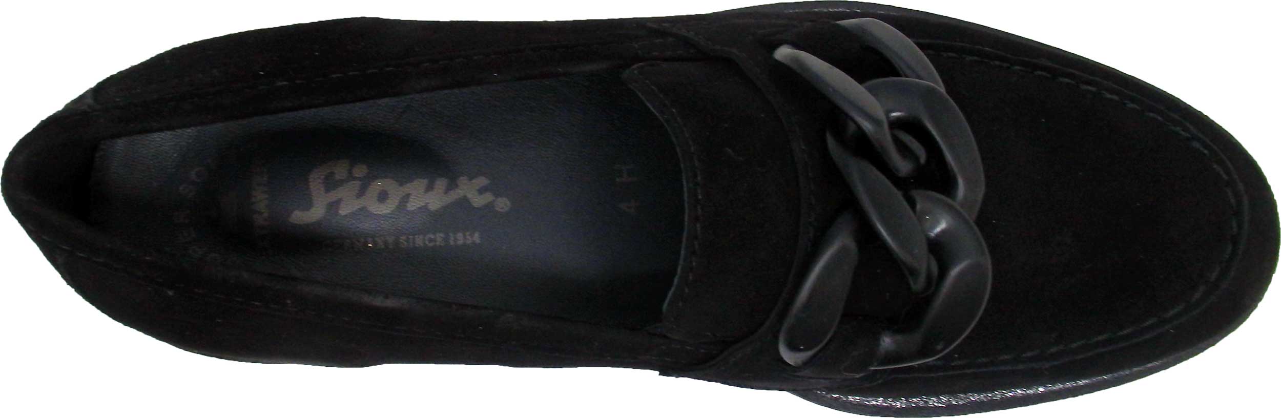 Sioux Loafer Meredith Veloursleder schwarz
