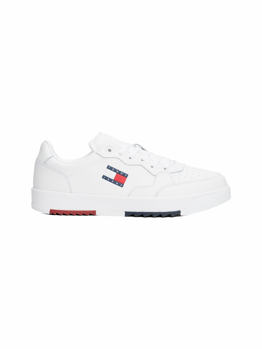 TOMMY JEANS<br>Tênis de couro retrô