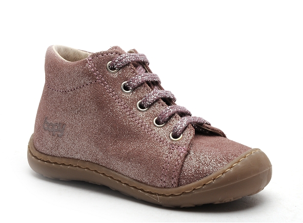 Bopy boots bottine bebe jetrote rose