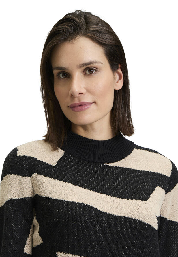 Betty Barclay Strickpullover Ku Black-beige