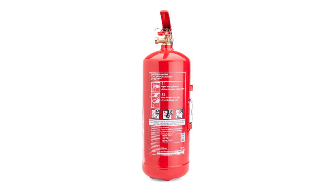 Pulverslukker 6kg. ABC EN3 27A/183B/C
