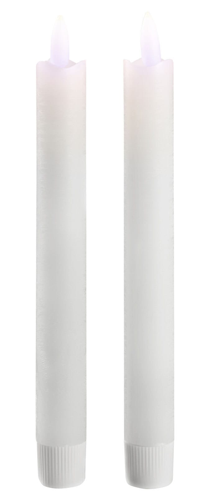 casaNOVA LED-Kerze 2er Set Echtwachs