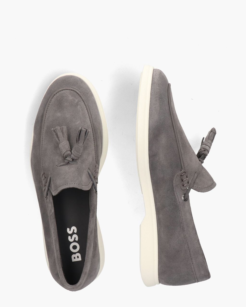 Boss Sienne Moc Tassel Grijs Herenloafers