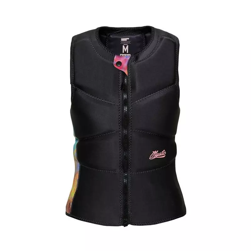 Gilet impact kitesurf/windsurf femme MYSTIC Ruby Front Zip Dark Grey