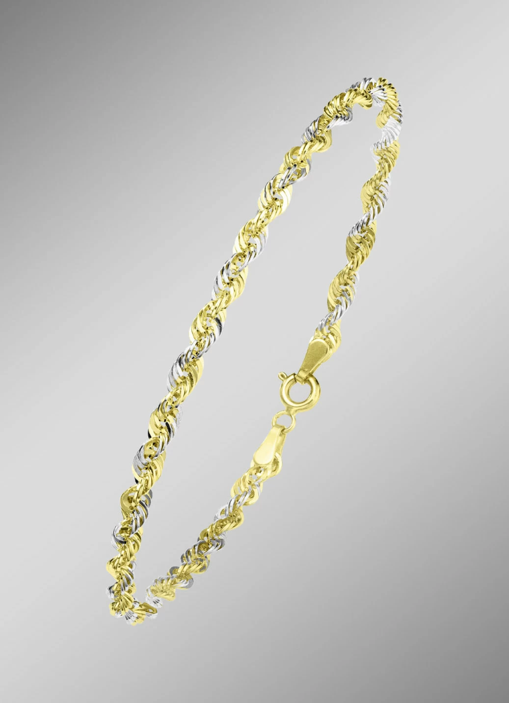 Stilvolle Kordelketten-Garnitur aus Gold 585/- fein
