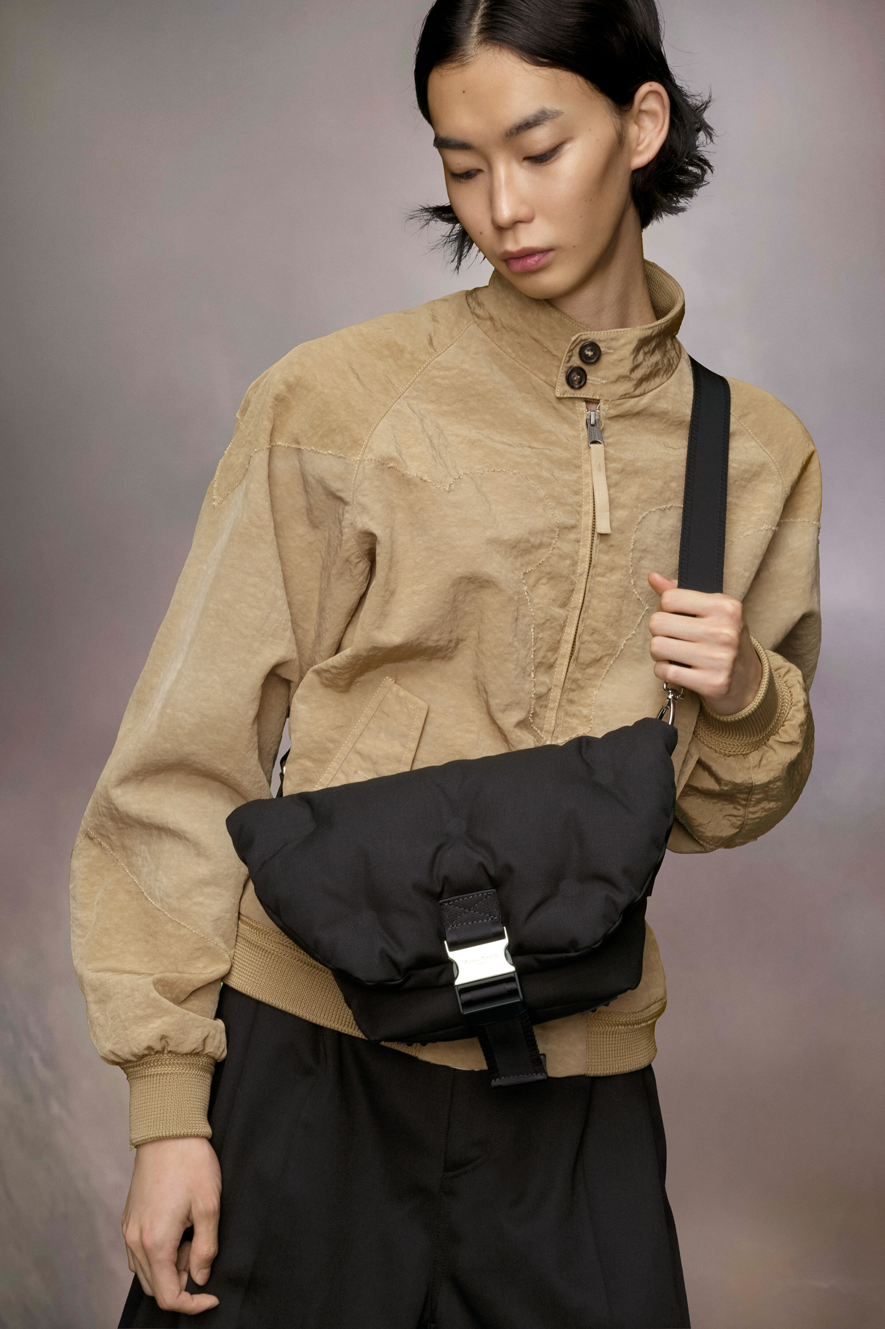 Sac Glam Slam sport messenger small Noir