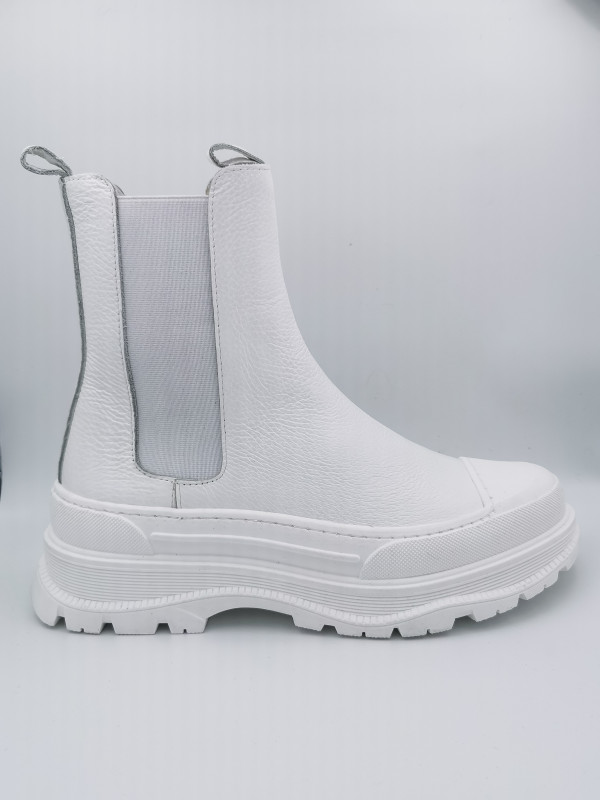 Bottines D144M3 Tronchetto Bianco - semerdjian