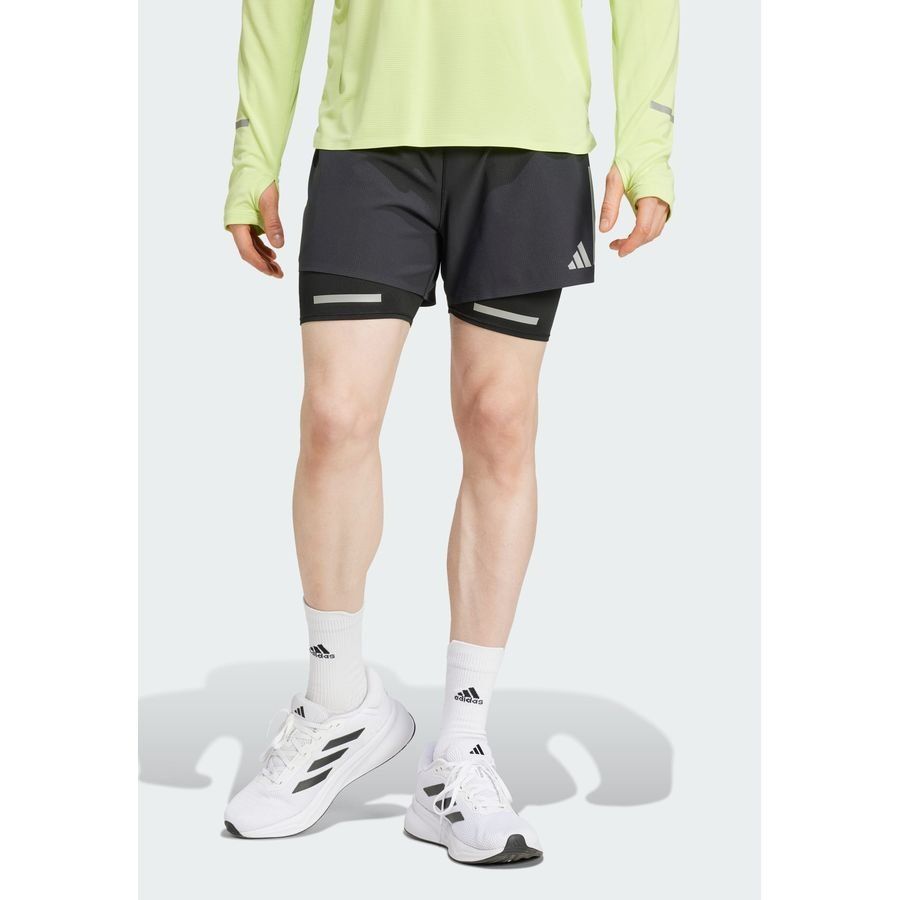 Adidas Short de running réfléchissant 2 en 1 Ultimate