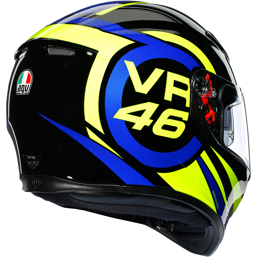 AGV - Casque K3 SV Ride 46 Noir / Bleu / Jaune