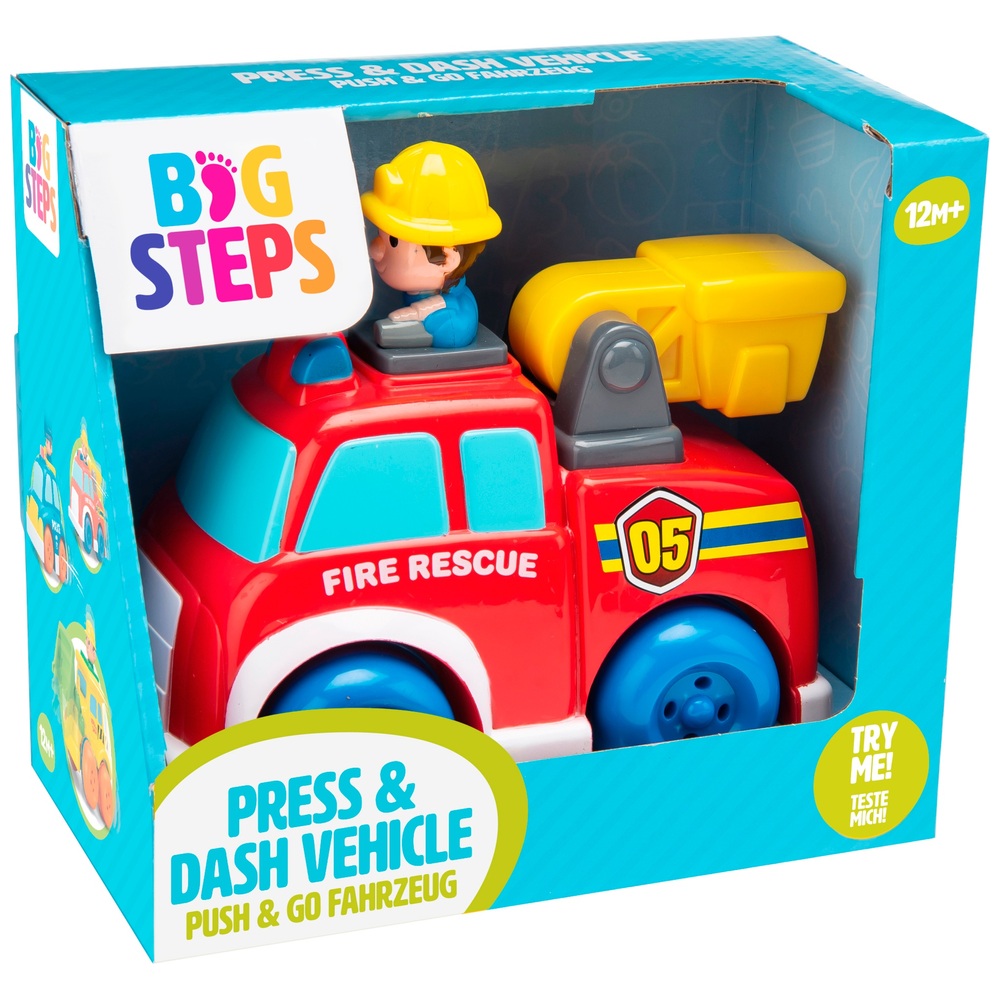 Big Steps Vroom Press & Dash Fahrzeugsortiment