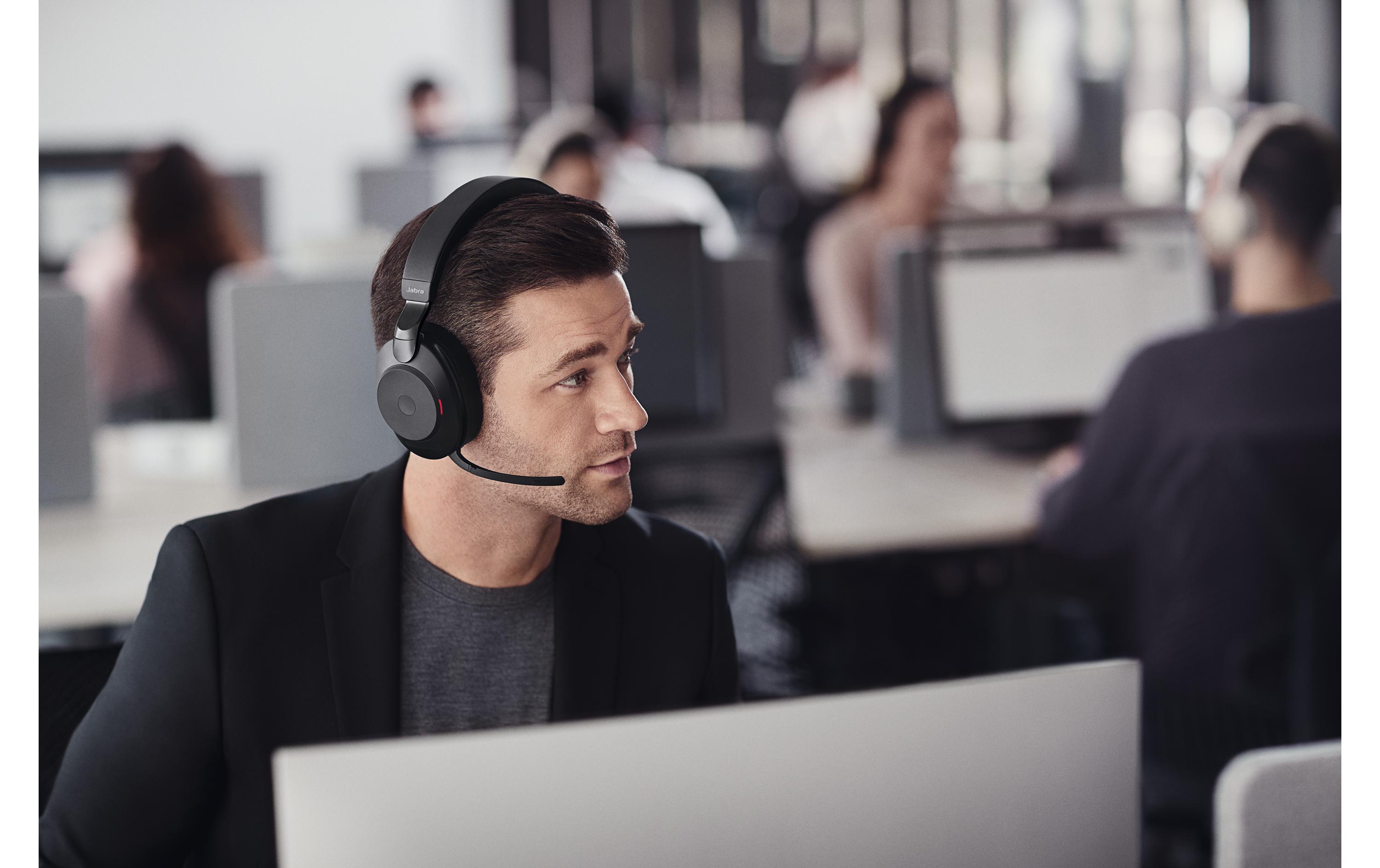 Headset Evolve2 85 Duo UC Schwarz, USB-C<br>Jabra Blueooth Headset mit Active Noise Cancelling