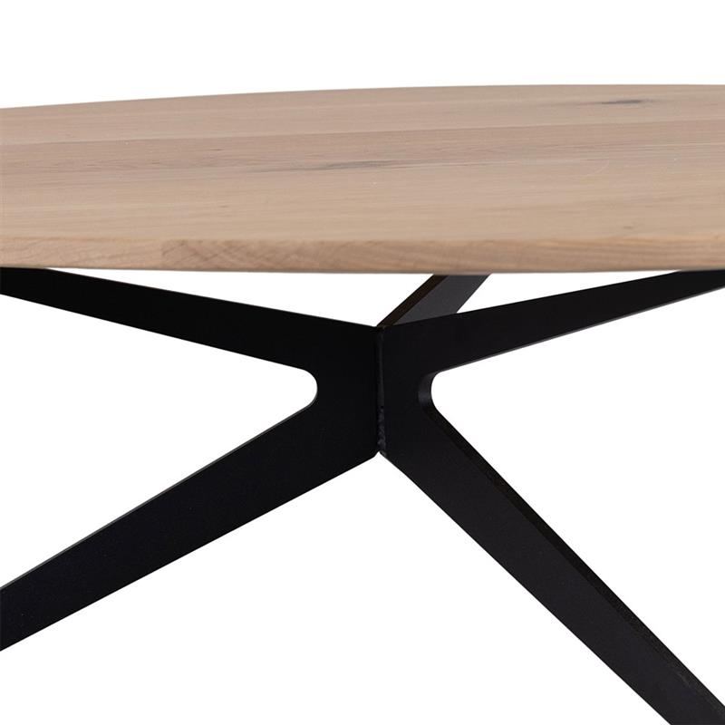 Salontafel Mico groove naturel 88x78x32 cm