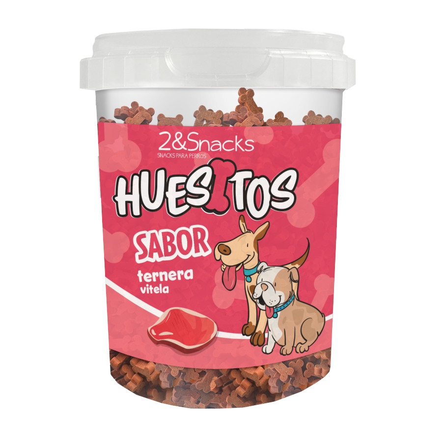 Ossos de carne bovina 2&Snacks para cães