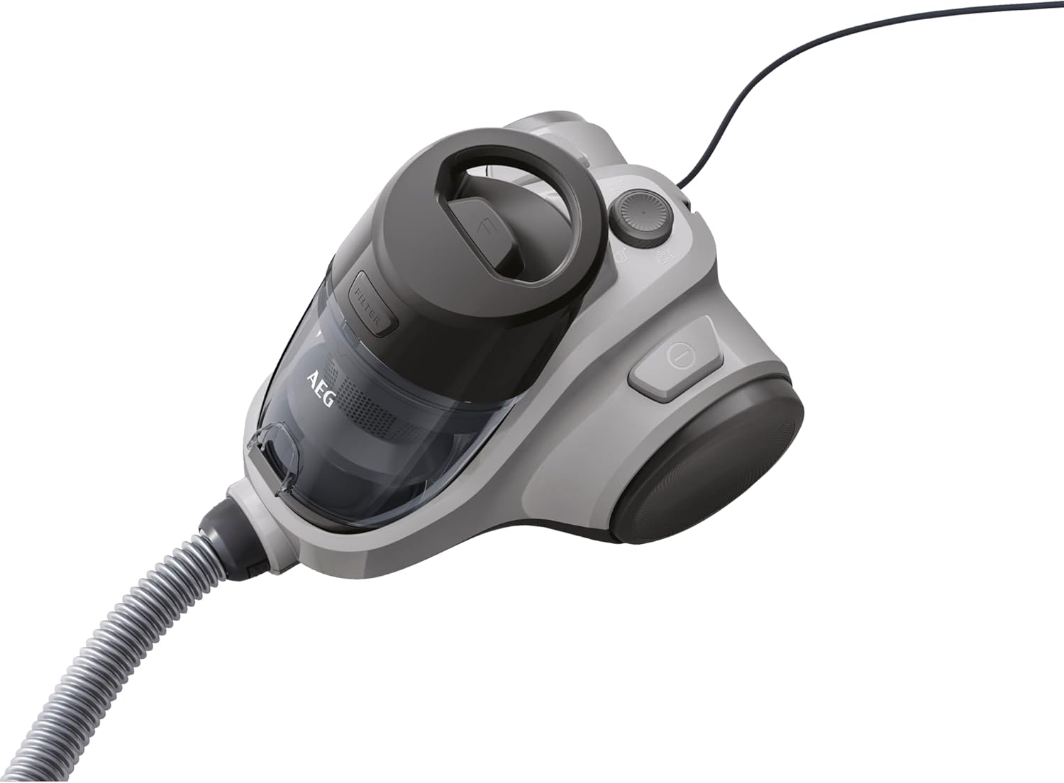 AEG LX5-2-2MG Staubsauger ohne Beutel / 750 Watt / 7m Aktionsradius / Für Hart- & Teppichböden / 360° Frontrad / Mineral-Grey