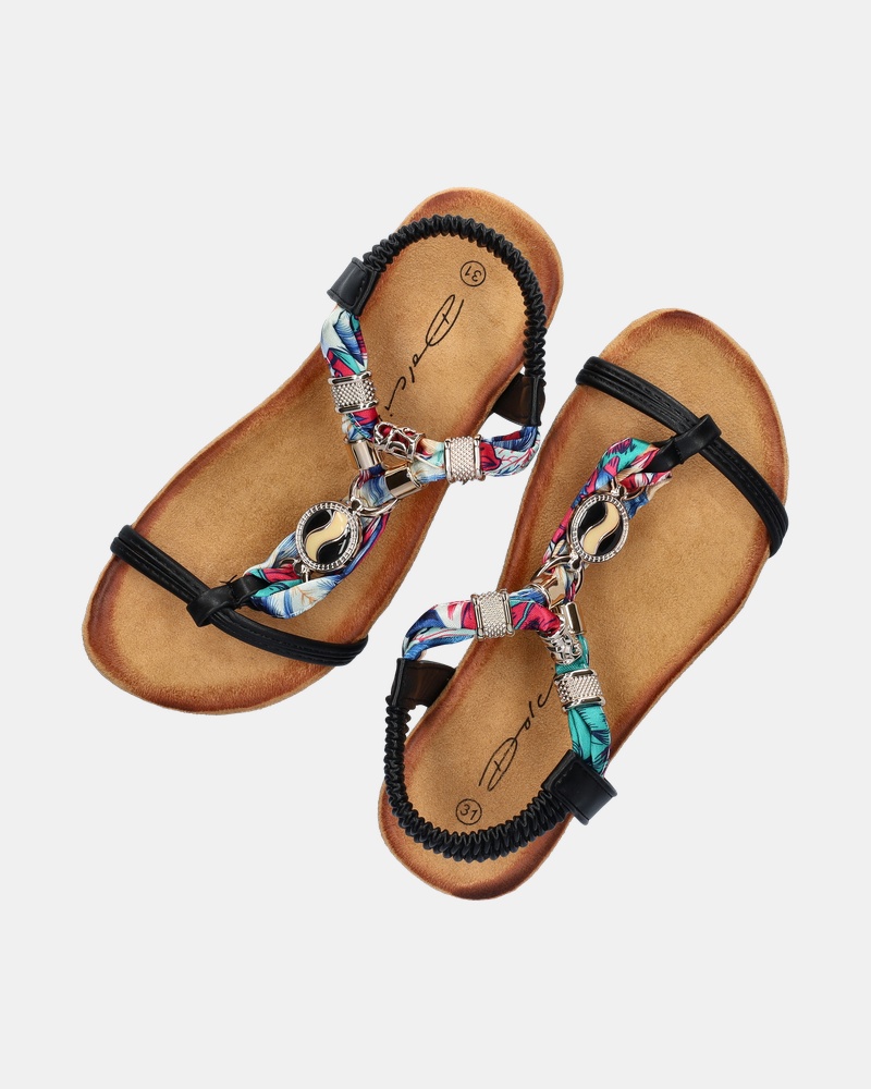 Dolcis Sandalen  - zwart