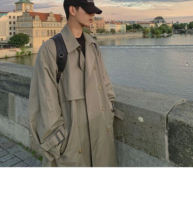 DragonRoad - Trenchcoat met dubbele rij knopen