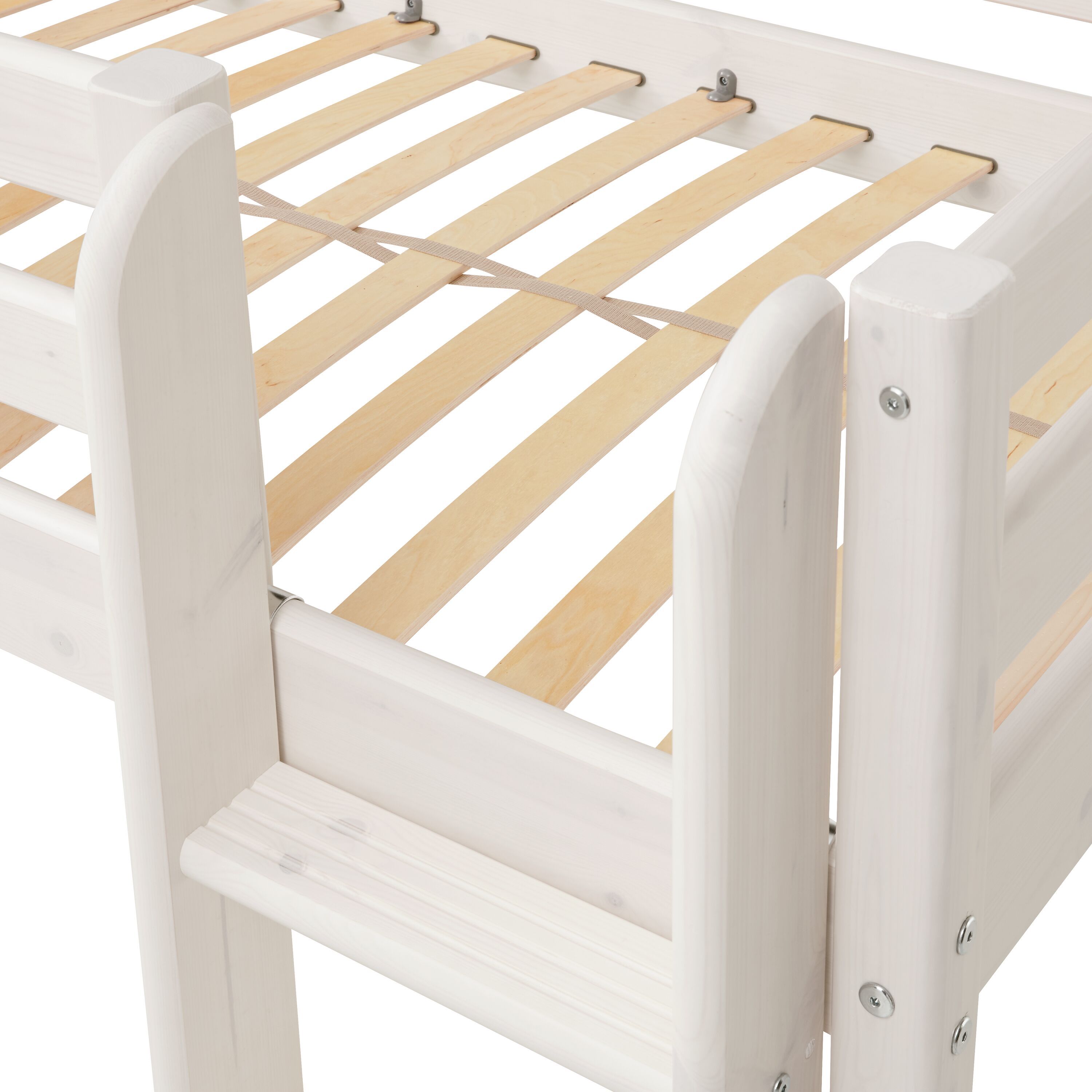 Flexa CLASSIC Halbhochbett - White Wash / B: 249.0 cm x T: 210.0 cm x H: 120.0 cm