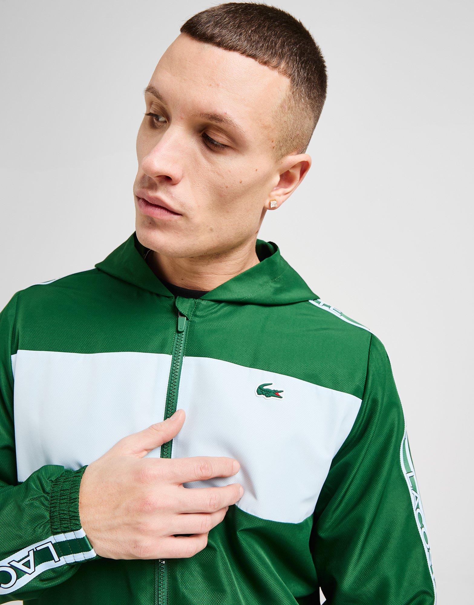 Lacoste Sweat à capuche Colour Block Taffeta Zippé