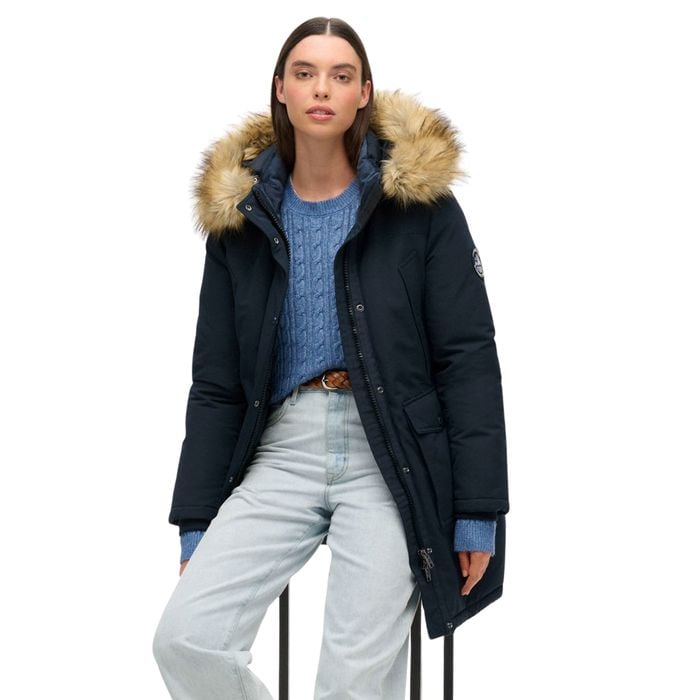 Superdry Everest Faux Fur Parka Winterjas Dames