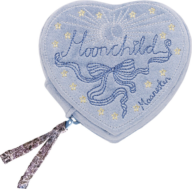 Maanesten Heart Jewelery Box Sky blue