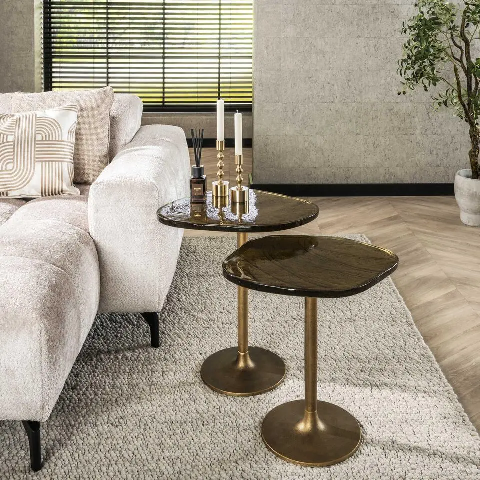 Hoyz Collection - Bijzettafel Eclipse S - Goud Antiek Finish